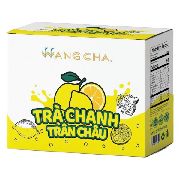 Trà Hòa Tan Wangcha Chanh Trân Châu Hộp 420G