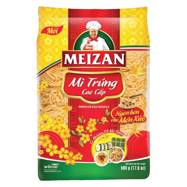 (Mẫu Tết) Mì Trứng Cao Cấp Meizan 500G