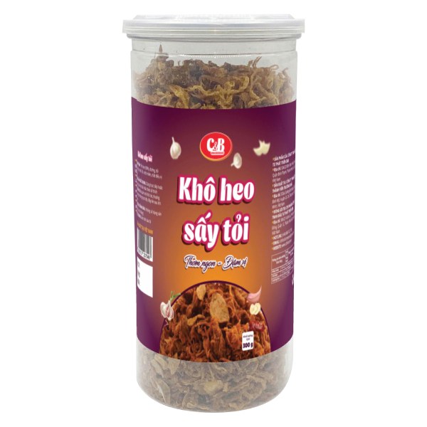 Khô Heo Sấy Tỏi C&B Hũ 300G