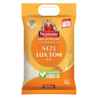 Gạo Thơm Đặc Sản Neptune ST25 Lúa Tôm Plus 5Kg