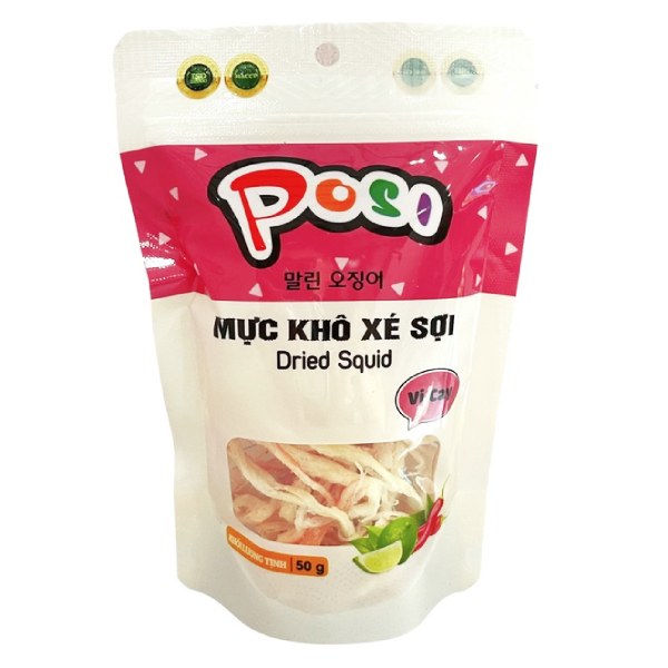 Khô Mực Posi Xé Sợi Gói 50G
