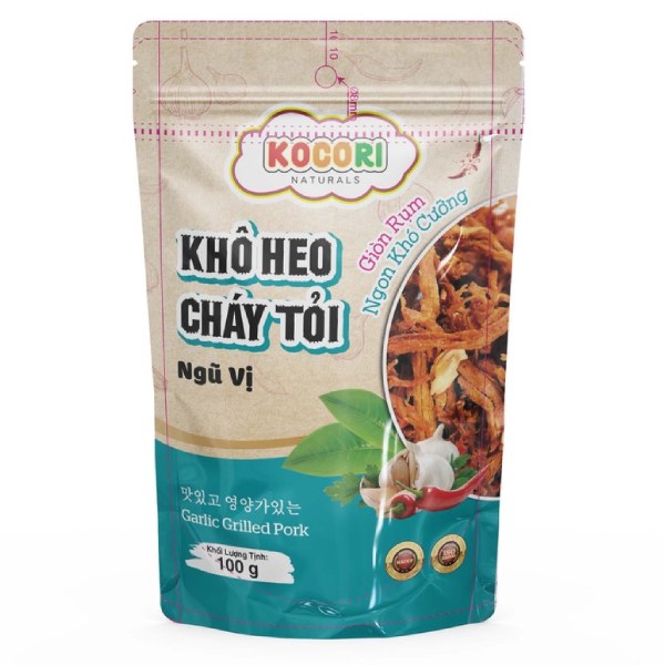 Khô Heo Cháy Tỏi Kocori Ngũ Vị Gói 50G