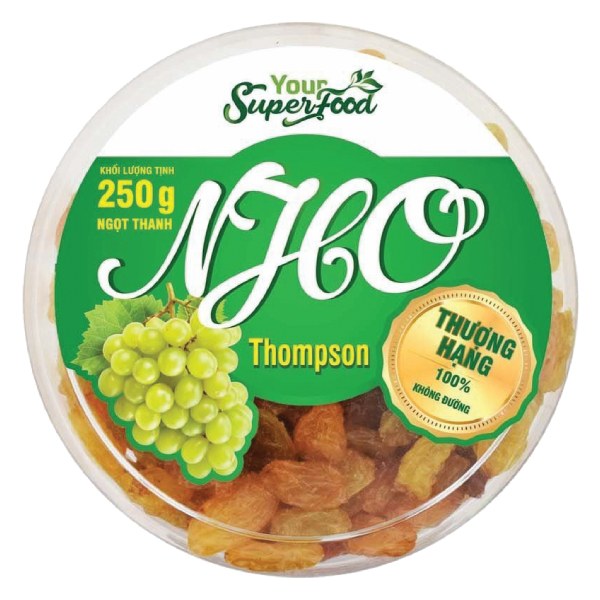 Nho Khô Your Super Food Thompson Chile Hộp 250G