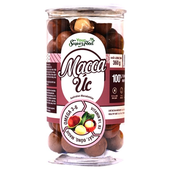 Hạt Macca Úc Your Super Food Hũ 360G
