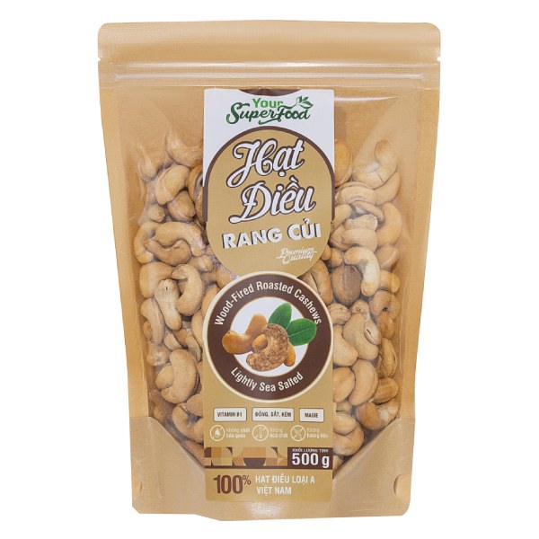 Hạt Điều Rang Củi Your Super Food Gói 500G