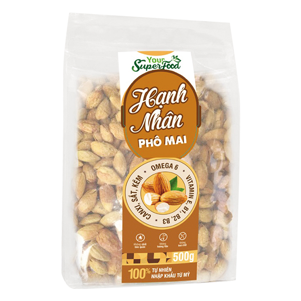 Hạnh Nhân Phô Mai Your Superfood Túi 500G