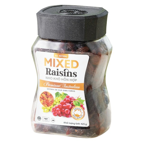 Nho Khô Sunraysia Mixed Raisins Hộp 425G