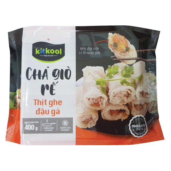 Chả Giò Rế Thịt Ghẹ Đậu Gà Kitkool 400G