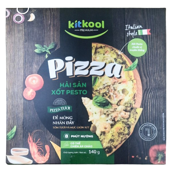 Pizza Kitkool Hải Sản Xốt Pesto 140G