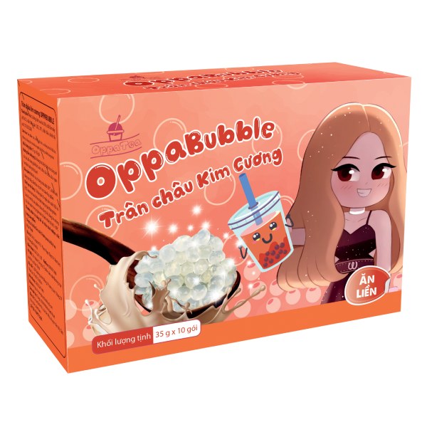 Trân Châu Oppa Bubble Kim Cương Hộp 10 Gói*35G