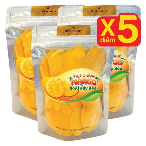 Combo 2+1 Gói Xoài Sấy Dẻo Tam Ngọc 500G