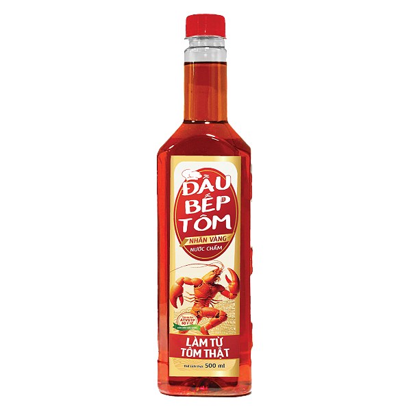 Nước Chấm Đầu Bếp Tôm Nhãn Vàng Chai 500Ml