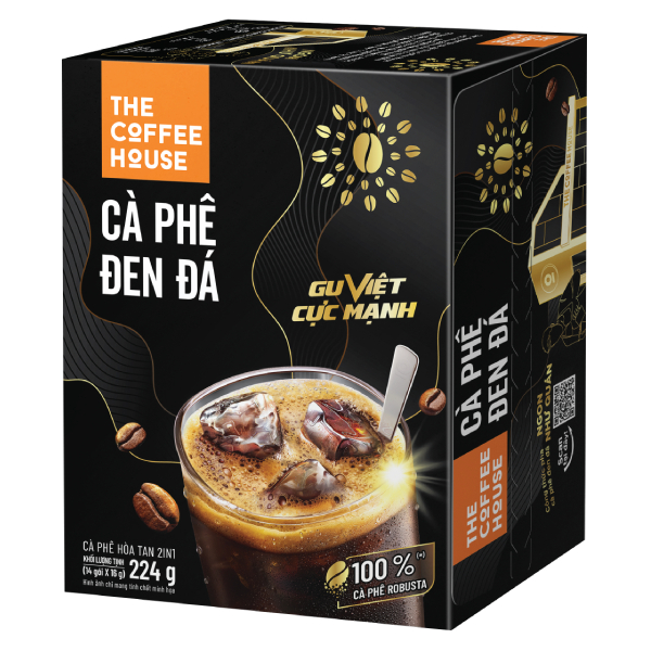 Cà Phê Đen Đá The Coffee House Hộp 14 Gói*16G