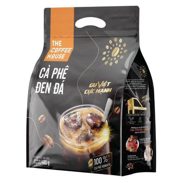 Cà Phê Đen Đá The Coffee House Túi 30 Gói*16G