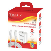 Combo Sạc Nhanh Tesla 36W TL12CBL USB Type-C to Lightning