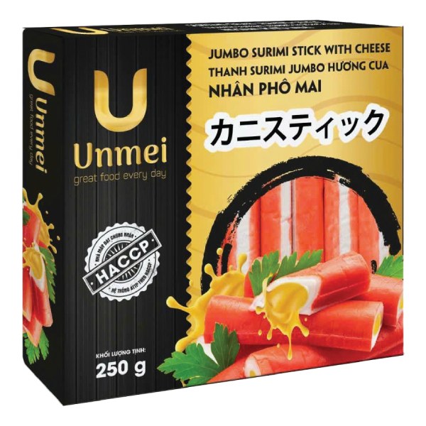 Thanh Surimi Jumbo Unmei Nhân Phô Mai 250G