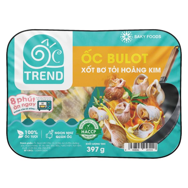 Ốc Bulot Xốt Bơ Tỏi Hoàng Kim Sa Kỳ Hộp 397G