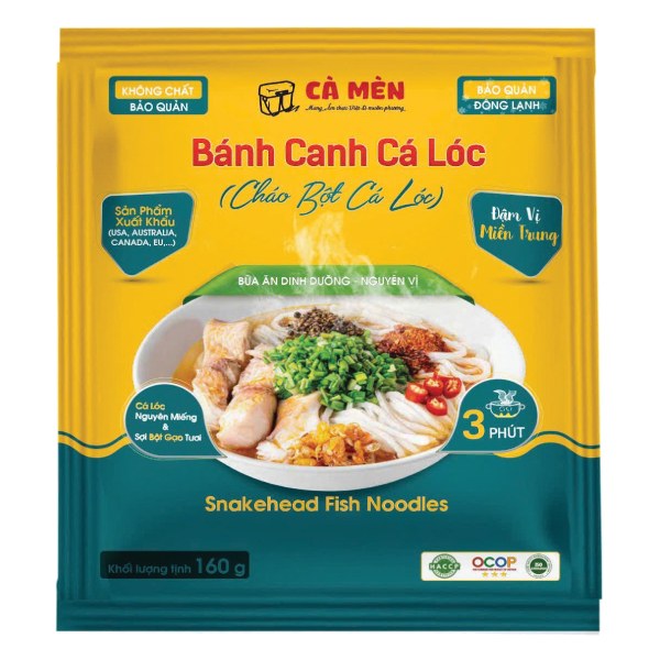 Bánh Canh Cá Lóc Cà Mèn Gói 160G
