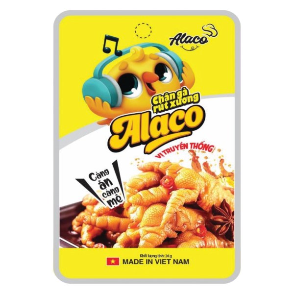 Chân Gà Rút Xương Alaco Truyền Thống Gói 26G