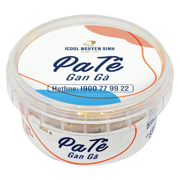Pate Gan Gà Icool Nguyên Sinh Hộp 200G