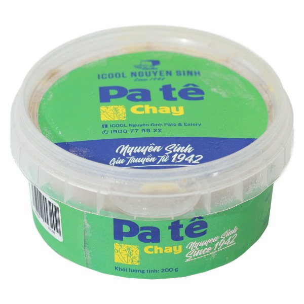 Pate Chay Icool Nguyên Sinh Hộp 200G