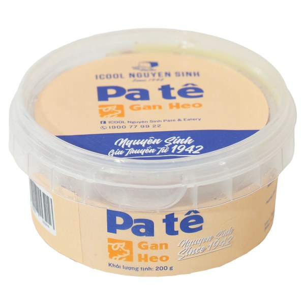 Pate Gan Heo Icool Nguyên Sinh Hộp 200G