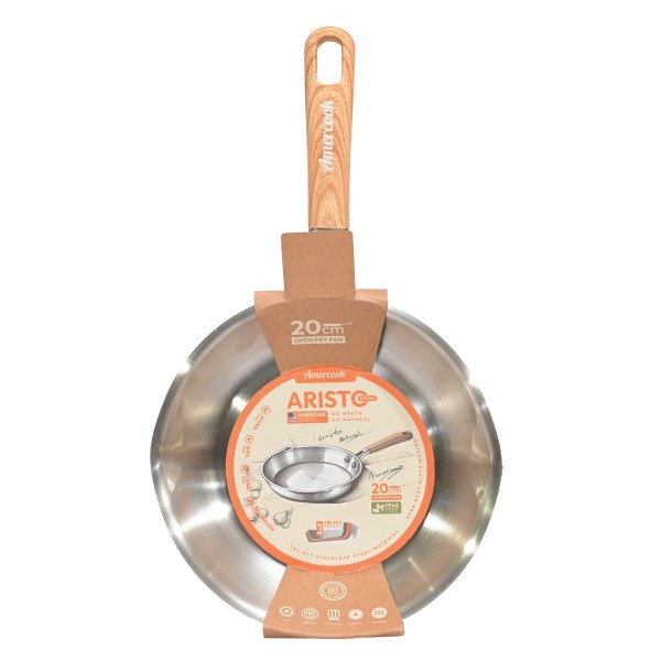 Chảo Rán Chống Dính Inox Aristo Natural 20Cm