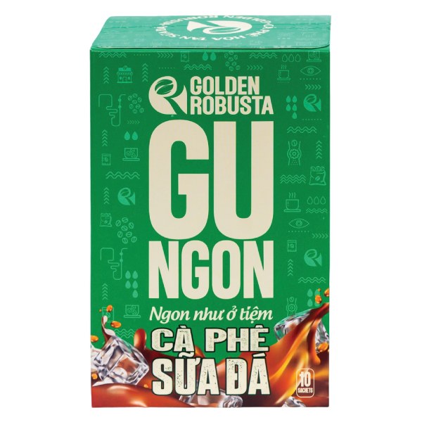 Cà Phê Sữa Đá Gu Ngon Hộp 10 Gói*24G