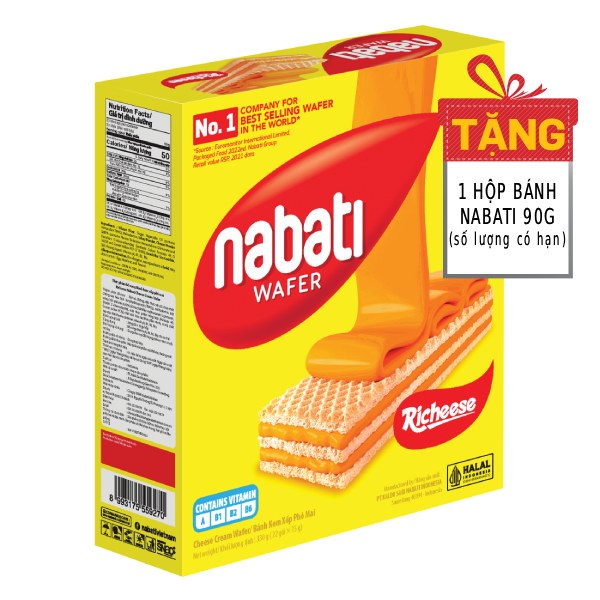 Bánh Xốp Nabati Phô Mai Richeese Hộp 330G