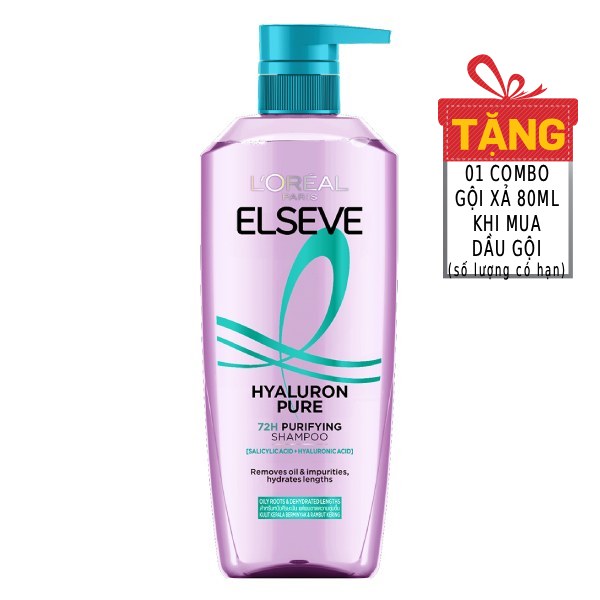 Dầu Gội L'Oreal Elseve Khoá Ẩm Sạch Nhờn 620Ml