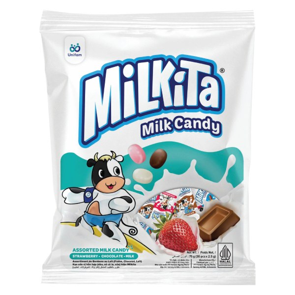 Kẹo Sữa Milkita Vị Hỗn Hợp Gói 75G