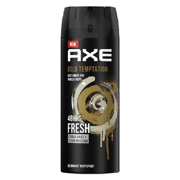 Xịt Ngăn Mùi Toàn Thân Axe Gold Temptation 135Ml