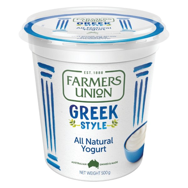 Sữa Chua Ăn Hy Lạp Farmers Union Greek Style Tự Nhiên 500G