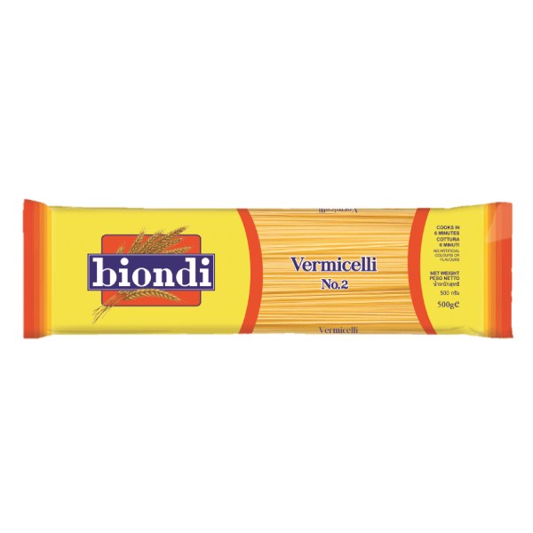 Mì Vermicelli Biondi Số 2 Gói 500G