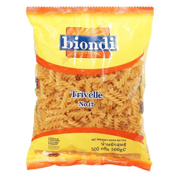 Nui Biondi Trivelle Số 17 Xoắn Gói 500G