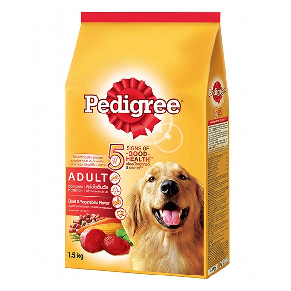 Thức Ăn Chó Trưởng Thành Pedigree Vị Bò & Rau Củ Túi 1.5Kg