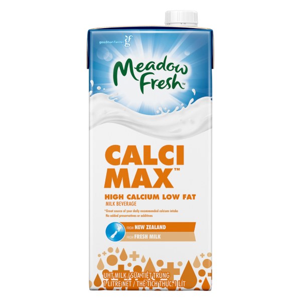 Sữa Tươi Tiệt Trùng Meadow Fresh Canxi Hộp Giấy 1L