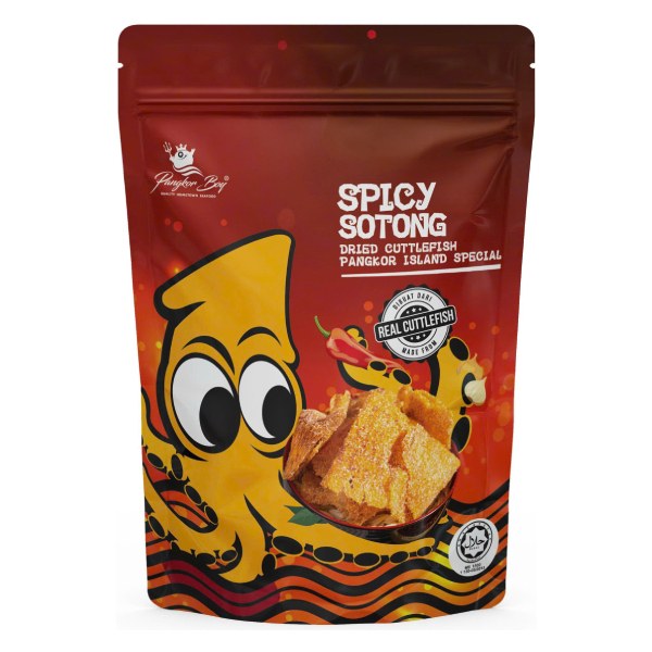 Khô Mực Tẩm Pangkor Boy Vị Cay Gói 40G