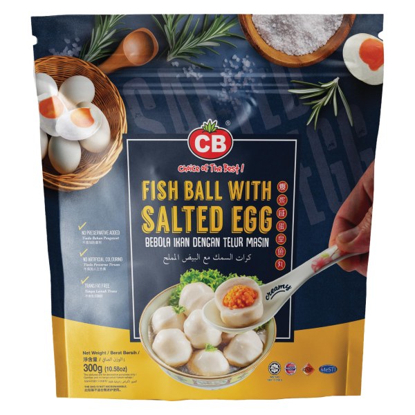 Cá Viên CB Nhân Trứng Muối Gói 300G