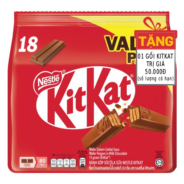 Socola Kitkat 2F Gói 18 Thanh*15G