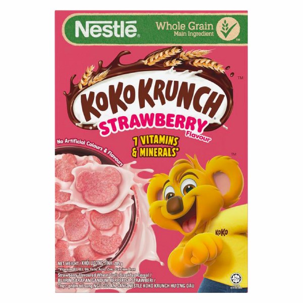 Bánh Ăn Sáng Koko Krunch Dâu Hộp 285G