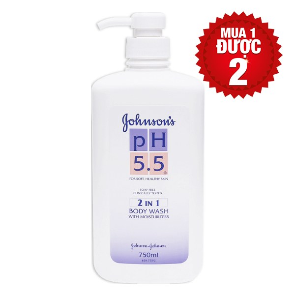 Sữa Tắm Johnson's pH5.5 2in1 750Ml