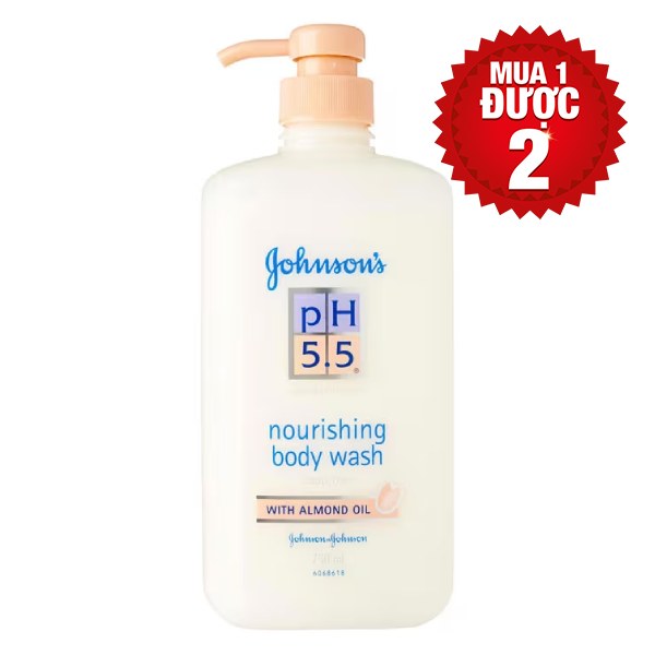 Sữa Tắm Johnson’s pH5.5 Tinh Dầu Hạnh Nhân 750Ml