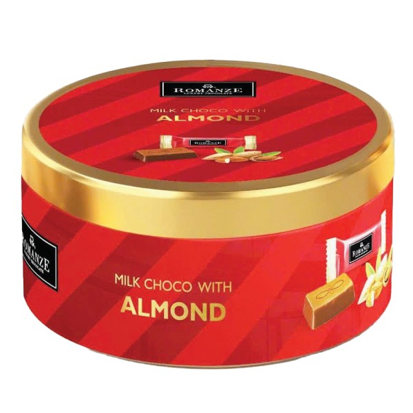 Socola Romanze Sữa Hạnh Nhân Đỏ Hộp 105G