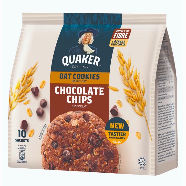 Bánh Quy Yến Mạch Quaker Hương Socola Túi 10 Gói*25G