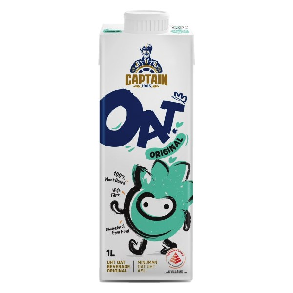 Sữa Yến Mạch Captain Vị Tự Nhiên Hộp 1L