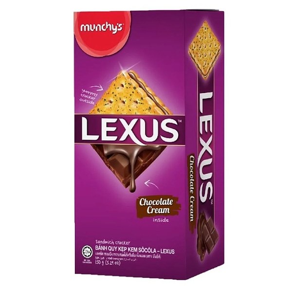 Bánh Quy Lexus Kẹp Kem Socola Hộp 150G