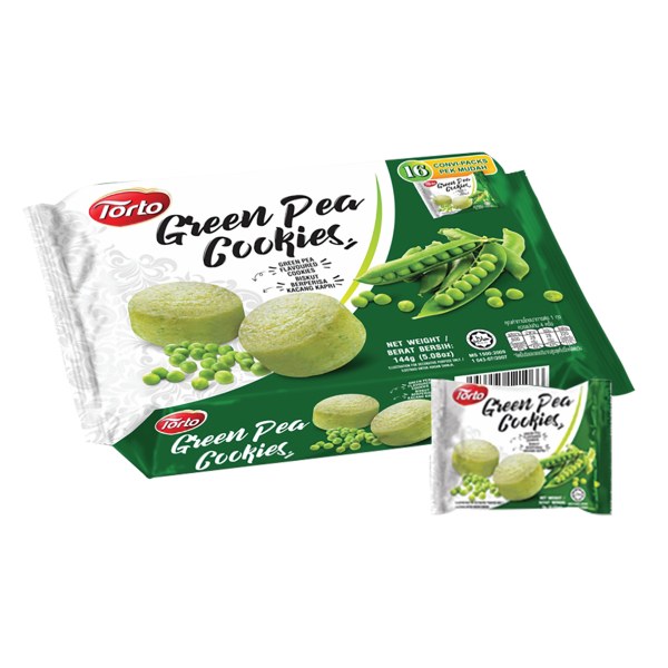 Bánh Quy Torto Vị Đậu Xanh Gói 144G